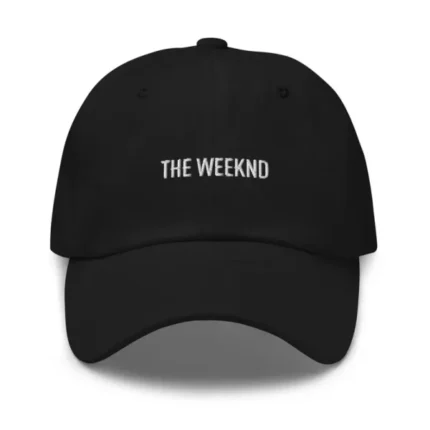 Weeknd Dad Black Hat Unisex Baseball Cap Casual Embroidered Adjustable